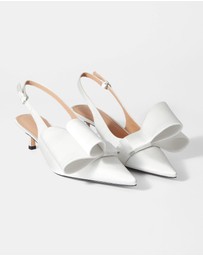 & Other Stories - Bow-Embellished Satin Pumps