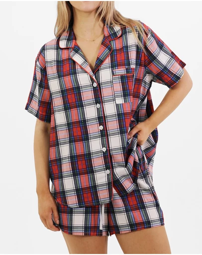 Mitch Dowd - Mitchdowd Womens Bamboo Check Fam Jam Pyjama Set