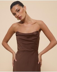 Revibe - Repaired CHANCERY Jada Strapless Corset Maxi Dress - AU 6