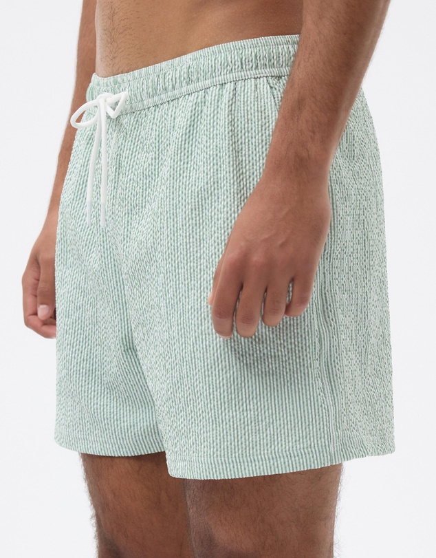 AERE - Seerksucker Stripe Swim Shorts