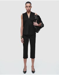 COS - Draped V-Neck Top