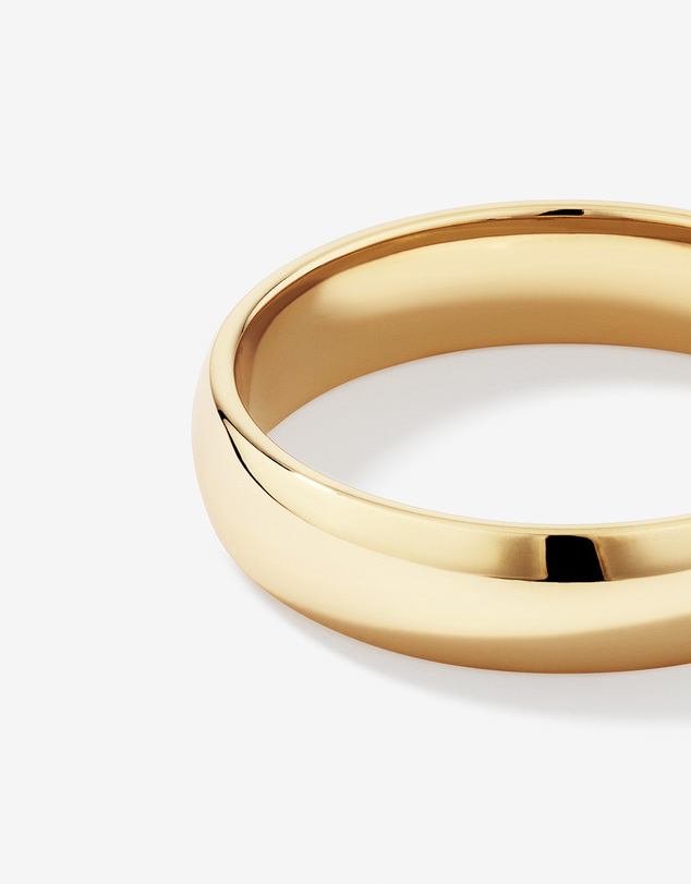 Michael Hill - 5mm High Domed Wedding Band in 10kt Yellow Gold