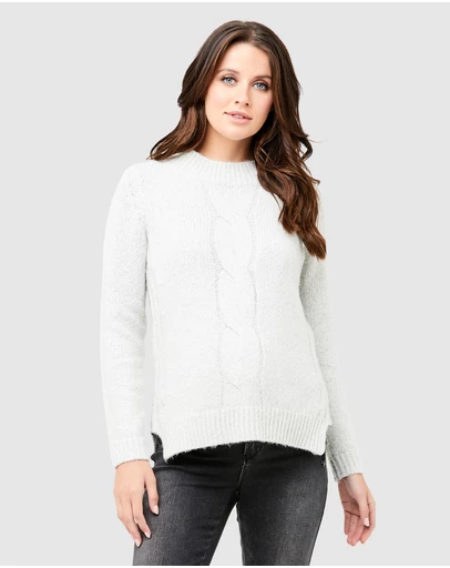 Ripe Maternity - Cable Nursing Knit