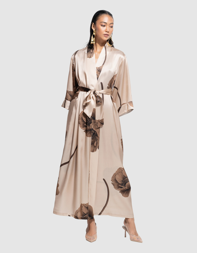 GINIA - Silk Long Robe