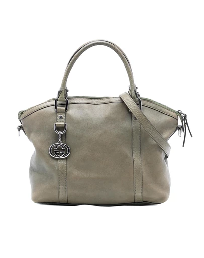 Pre-Loved by Azura Reborn - Pre-Loved Leather GG Charm Dome Satchel