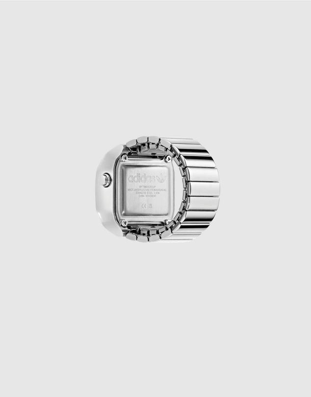 adidas Originals - Digital Two Silver-Tone Expansion Band Ring Watch