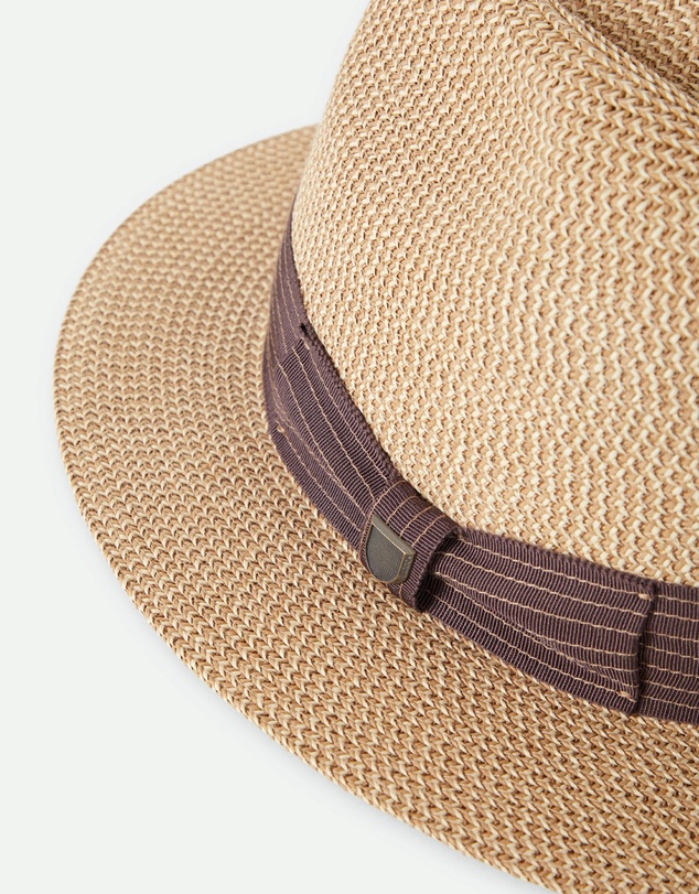 Brixton - Roma Straw Packable Fedora