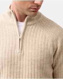 Brooksfield - Half Zipped Knit