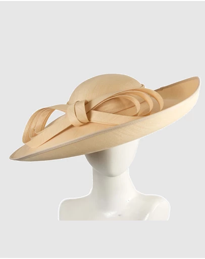 Max Alexander - Nude Wide Brim Hat