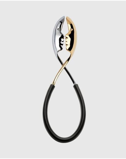 Bugatti - Kiss Salad Tongs - Black/Gold