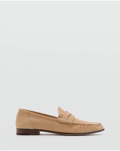 M.N.G - Nubuck Leather Moccasins