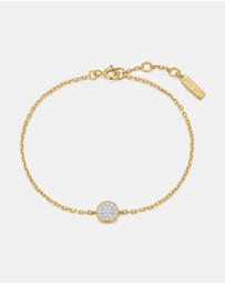 Ania Haie - Gold Pave Disc Bracelet