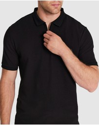 Tarocash - Leni Textured Zip Polo