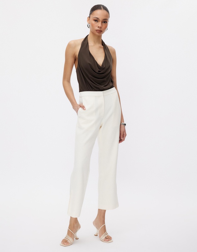 Minima Esenciales - Leland Skinny Leg Pleat Detail Pants