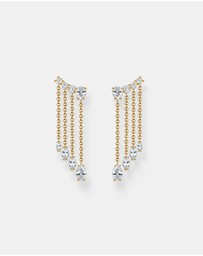 THOMAS SABO - THOMAS SABO Waterfall Earrings with White Stones Gold