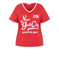 City Chic - Plus sizeGame On Tee - red