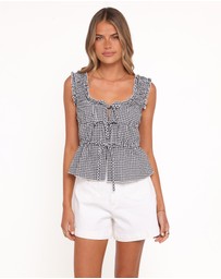 Petal & Pup - Harper Top - Black Gingham