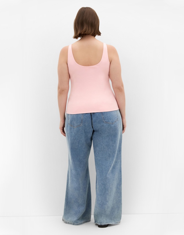 City Chic - Plus size Arami Top - soft coral