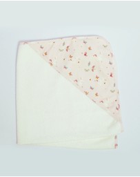 Little Stuff - Butterfly Garden Hooded Towel