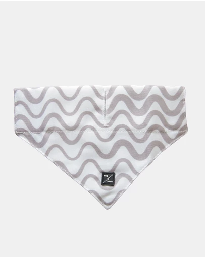 Mog & Bone - Dog Bandana - Mocha Wave print