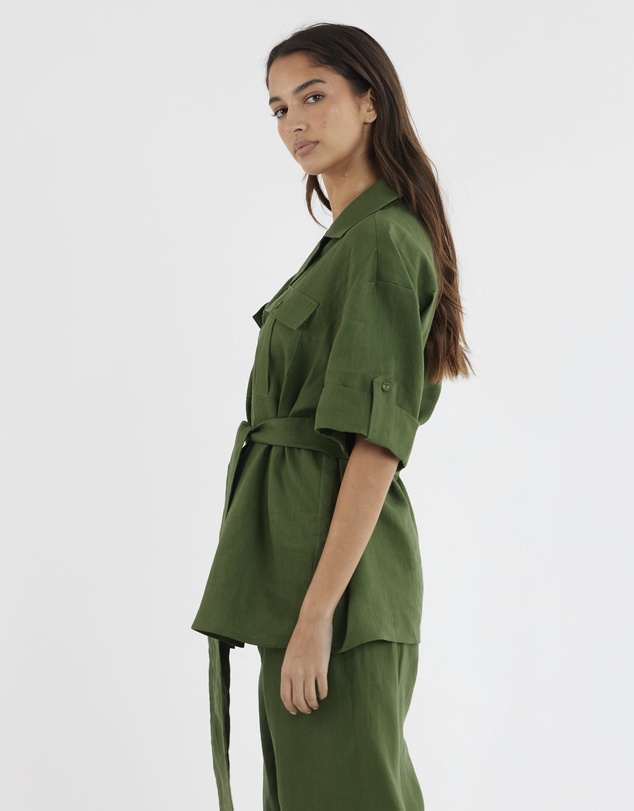 Amelius - Jade Oversized Linen Shirt
