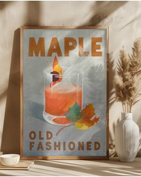 Olive et Oriel - Maple Old Fashioned Cocktail by The Whiskey Ginger Art Print