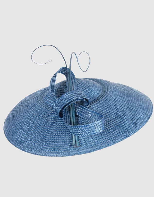 Max Alexander - Saucer Blue Racing Fascinator Hat