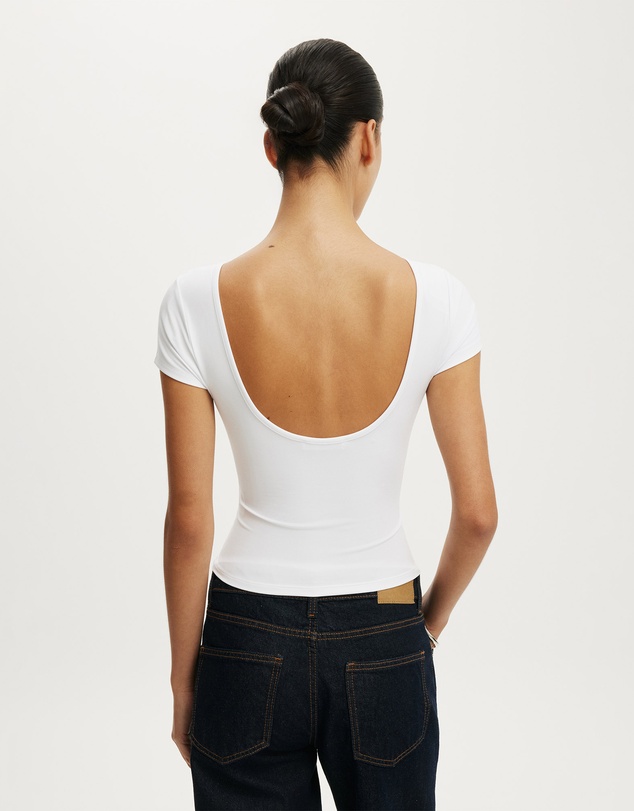 Cotton On - Hold Me Scoop Back Tee