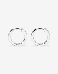 Michael Hill - 15mm Cubic Zirconia Huggie Hoop Earrings in Sterling Silver