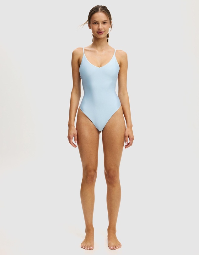 Cotton On Body - Thin Strap V-Neck Cheeky One Piece