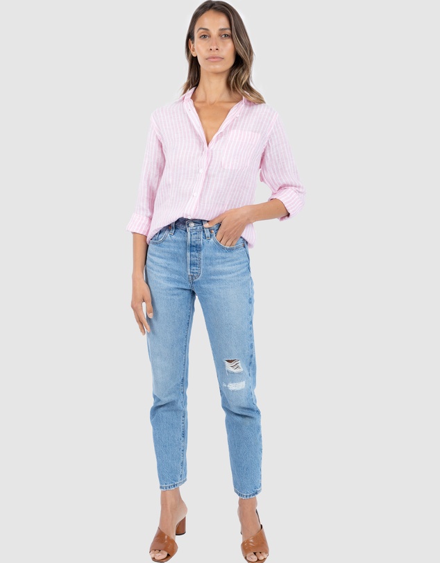 CAMIXA - Rina Striped Linen Shirt