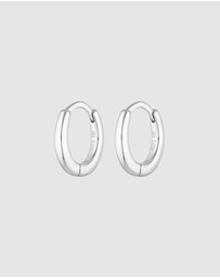 HOUSE OF SLANI - Ava Silver Hoops