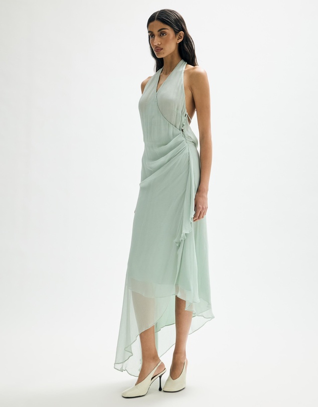 Minima Esenciales - Veda Halter Maxi Dress