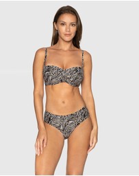 Nip Tuck Swim - Black Gold Rush Jacinta Bikini Top