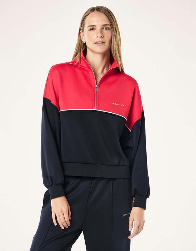 P.E Nation - Boundless Zip Neck Sweat