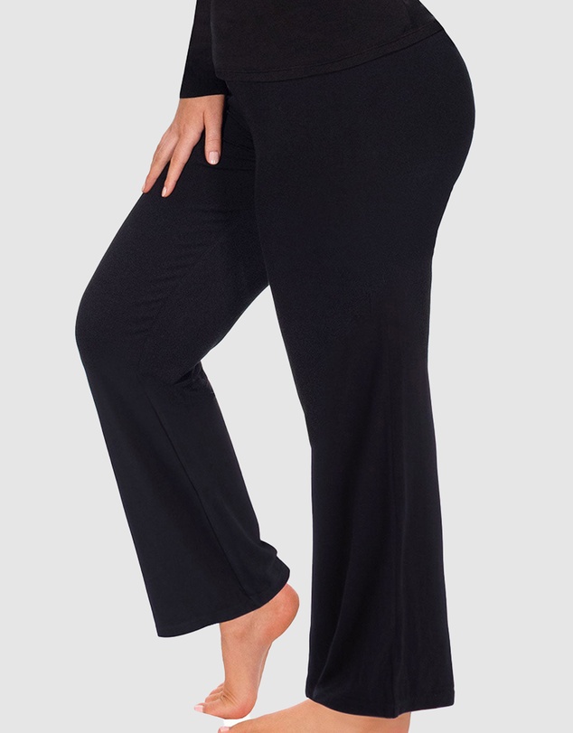 B Free Intimate Apparel - Bamboo Long Sleeve Top and Flare Pants Pyjama Set