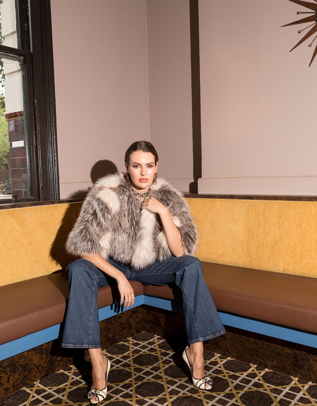 Love and Nostalgia - Little Fur Coat - Stripe