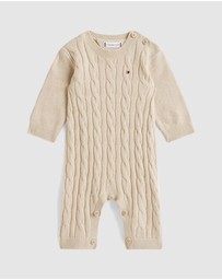 Tommy Hilfiger - Cable Knit Relaxed Coverall - Baby