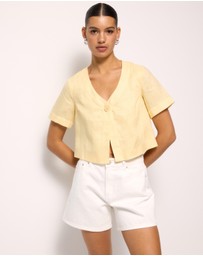 AERE - Selah Linen Top