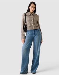 GUESS - Geraldine Checked Jacket