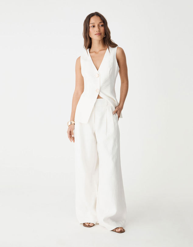 Forcast - Ami Wide Leg Linen Pants