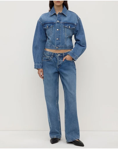 Assembly Label - Cropped Denim Jacket