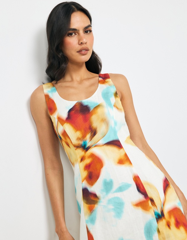 AERE - Emia Linen Mini Dress
