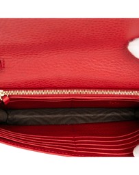 Pre-Loved by Azura Reborn - Pre-Loved Leather Interlocking G Dollar Wallet on Chain