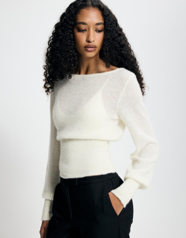 Lover - Vespera Alpaca Blend Sheer Jumper