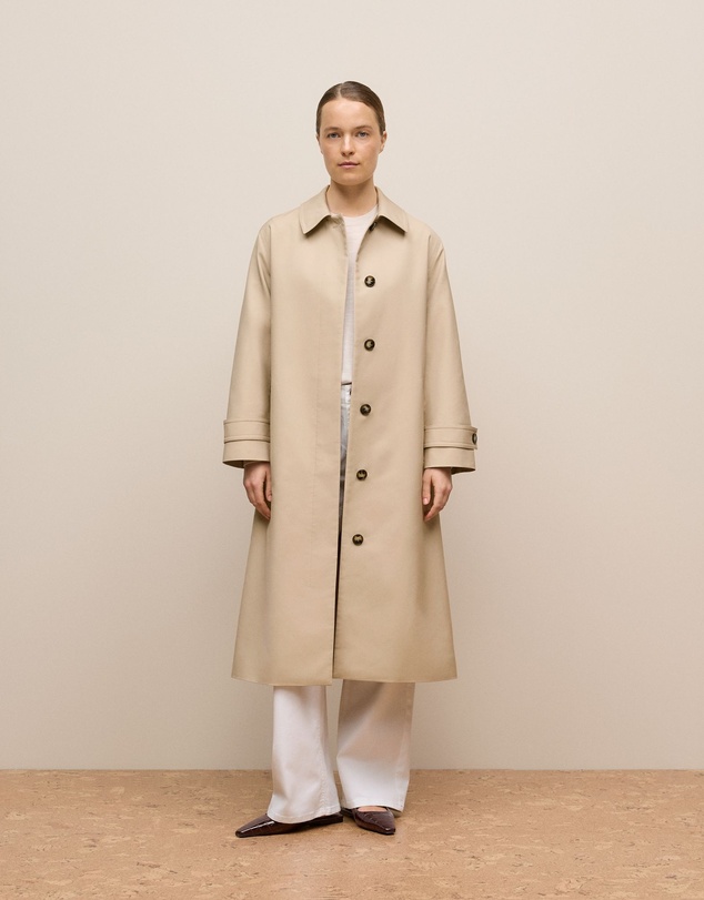 Trenery - Merino Classic Crew in Oat Marle