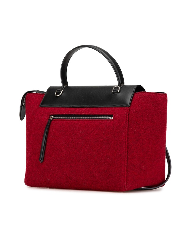 Pre-Loved by Azura Reborn - Pre-Loved Mini Felt and Calfskin Belt Satchel