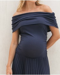 Soon Maternity - Off Shoulder Midi Dress