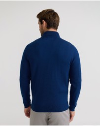 Oxford - Merino Zip Neck Pure Wool Pullover