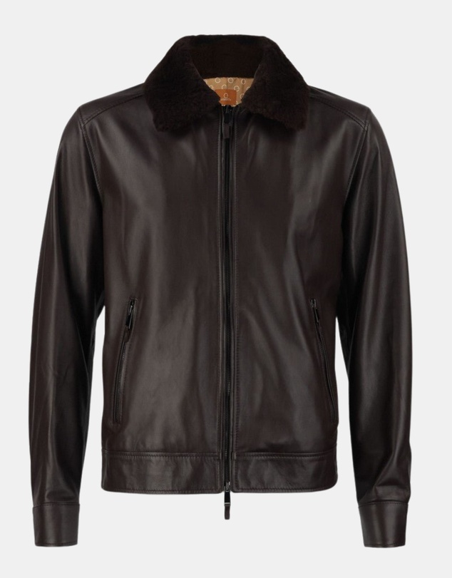 Henry Bucks - McKinnon Giancarlo Giannini Leather Shearling Jacket